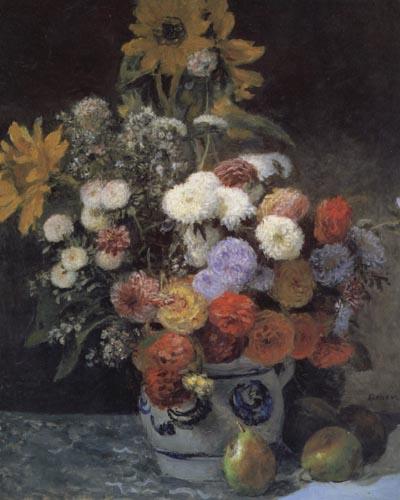Pierre Renoir Mixed Flowers in an Earthenware Pot oil painting image